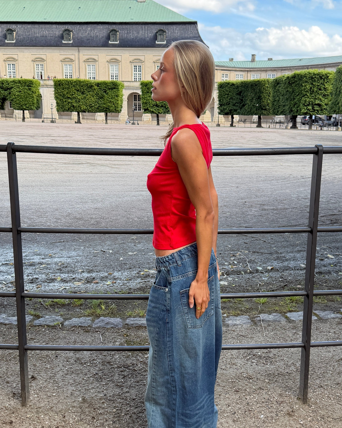 JOHANNE BOATNECK TOP - RED