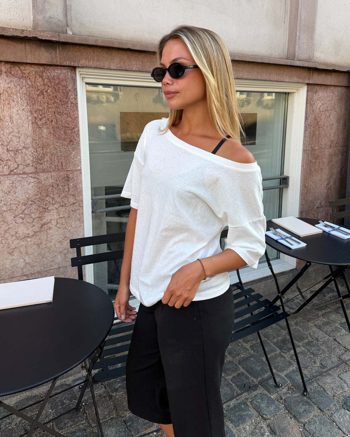 LIVA OFF-THE-SHOULDER TOP - WHITE