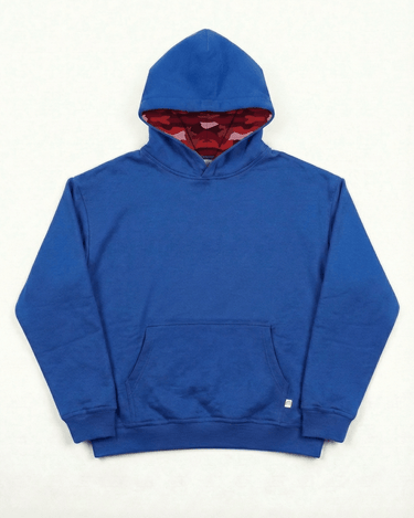 MACHO CAMO HOODIE - ROYAL BLUE - Dinvintageshop