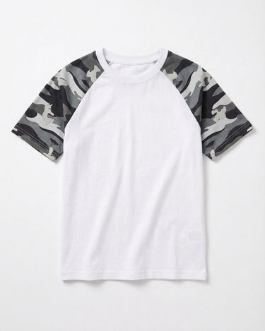 MARIE TEE - WHITE/GREY