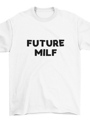 FUTURE MILF, BABY TEE - HVID