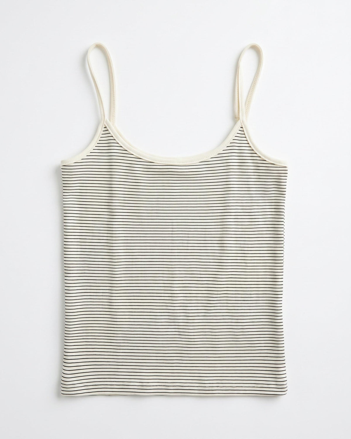 NADINE STRIPE TANK TOP - OFFWHITE/BLACK