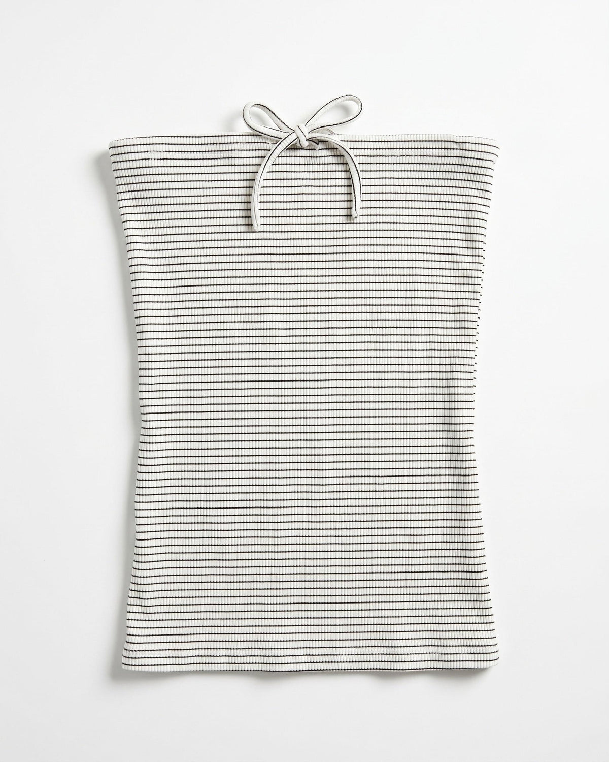 NAYA TUBE TOP - WHITE/BLACK STRIPE