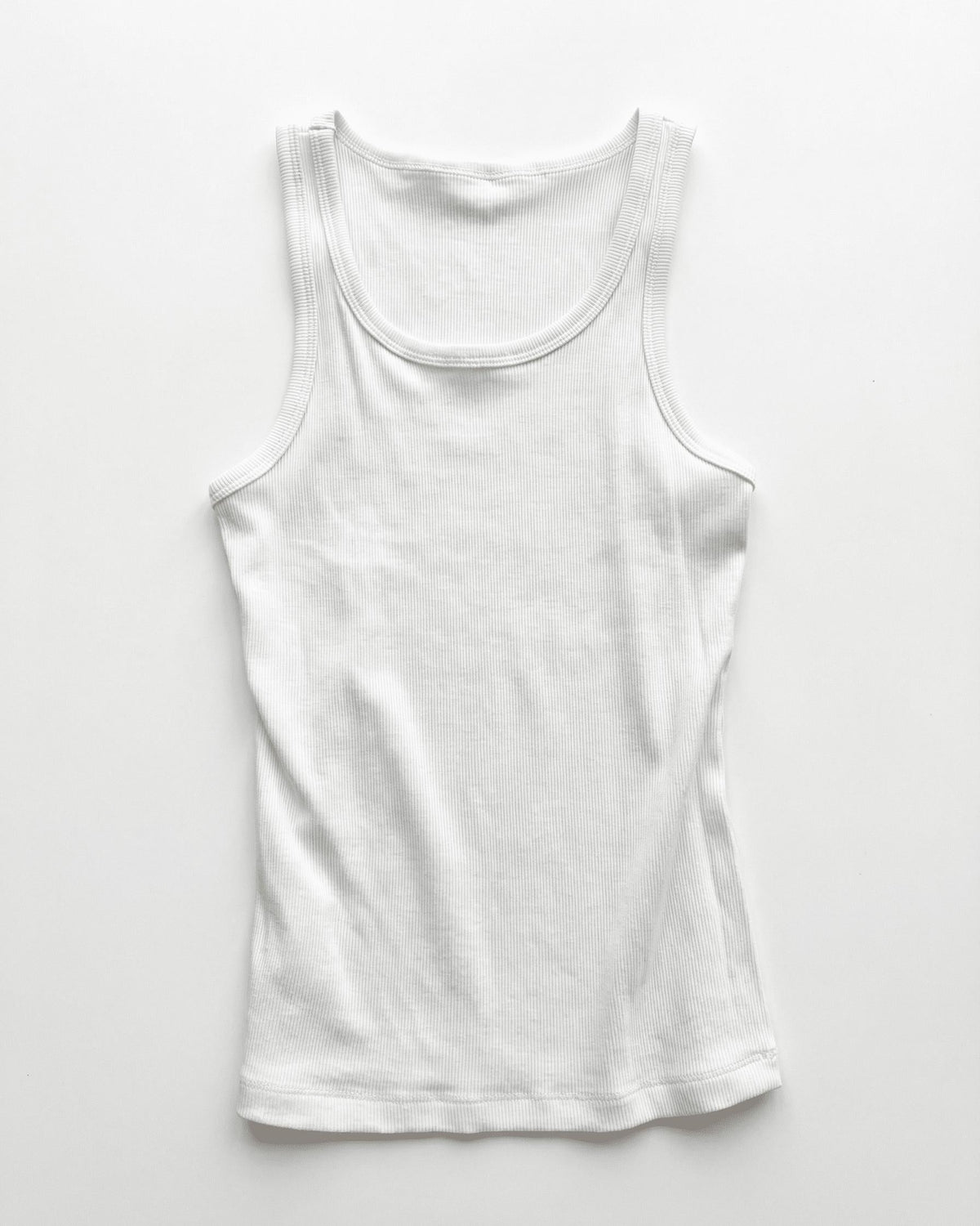 NILLE HIGH TANK TOP - WHITE