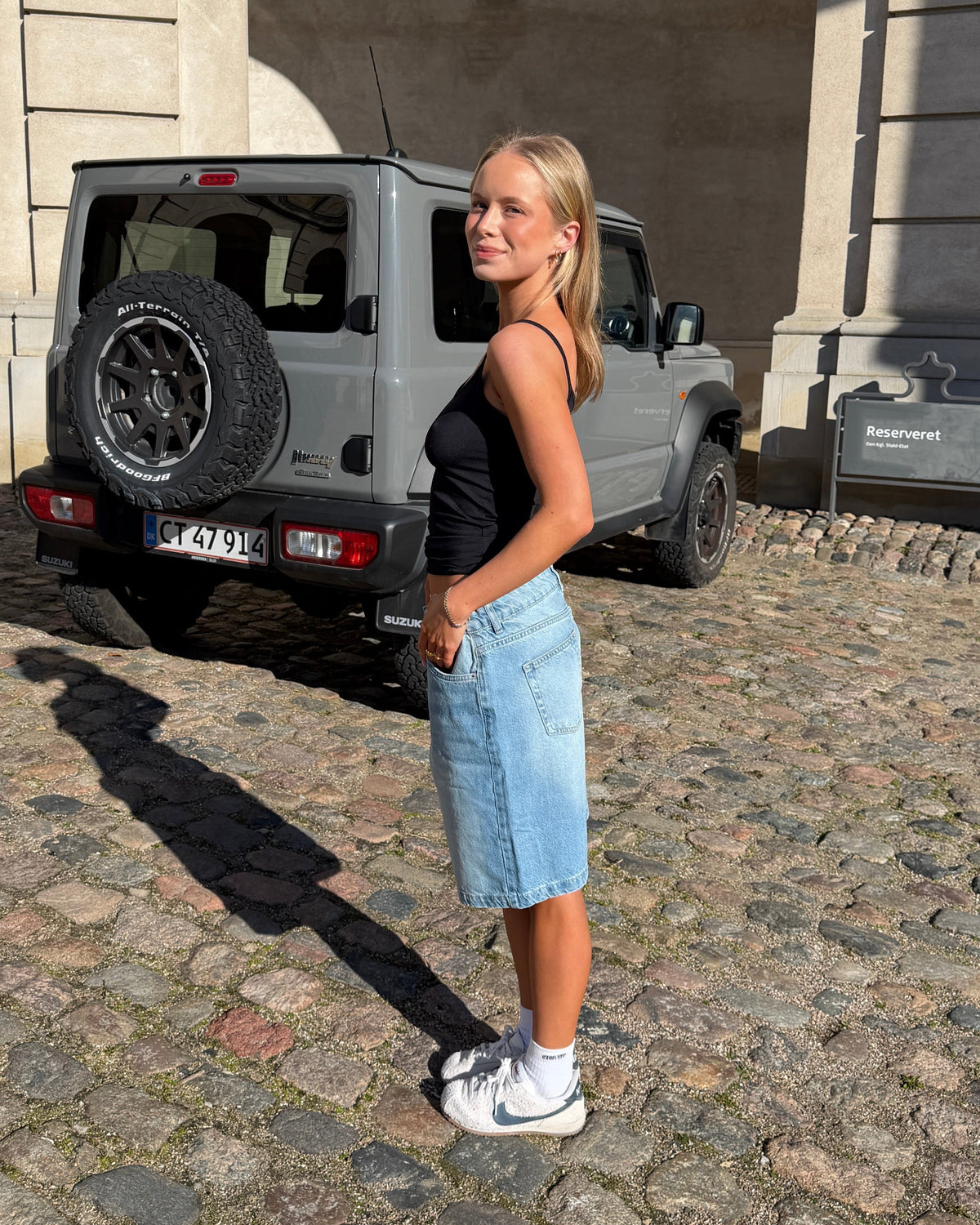 OLIVIA JORTS - LIGHT BLUE