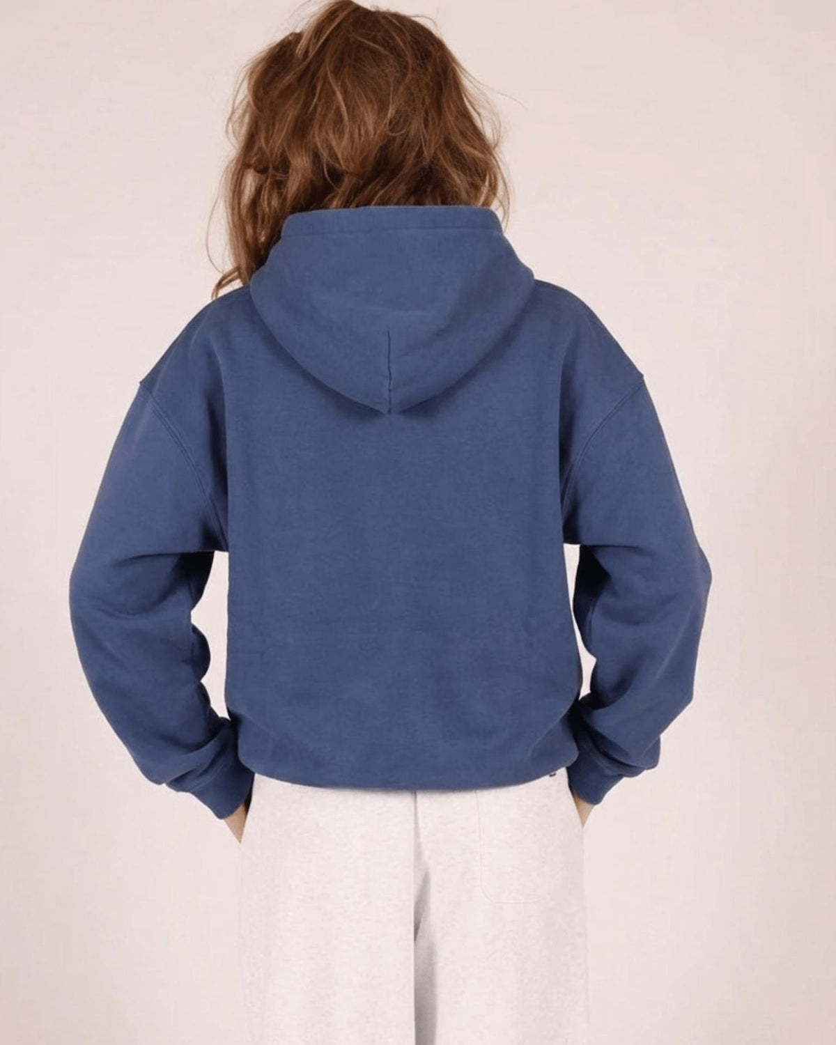 OVERSIZED HOODIE - MID BLUE