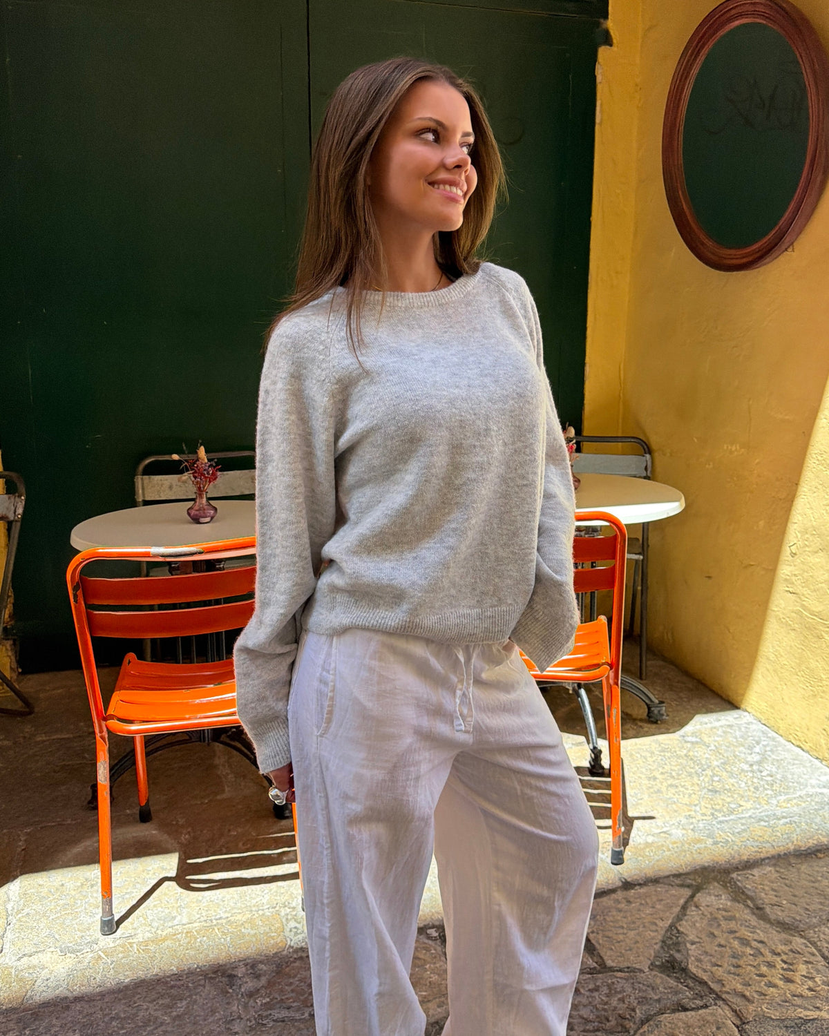 SADIE KNIT - LIGHT GREY