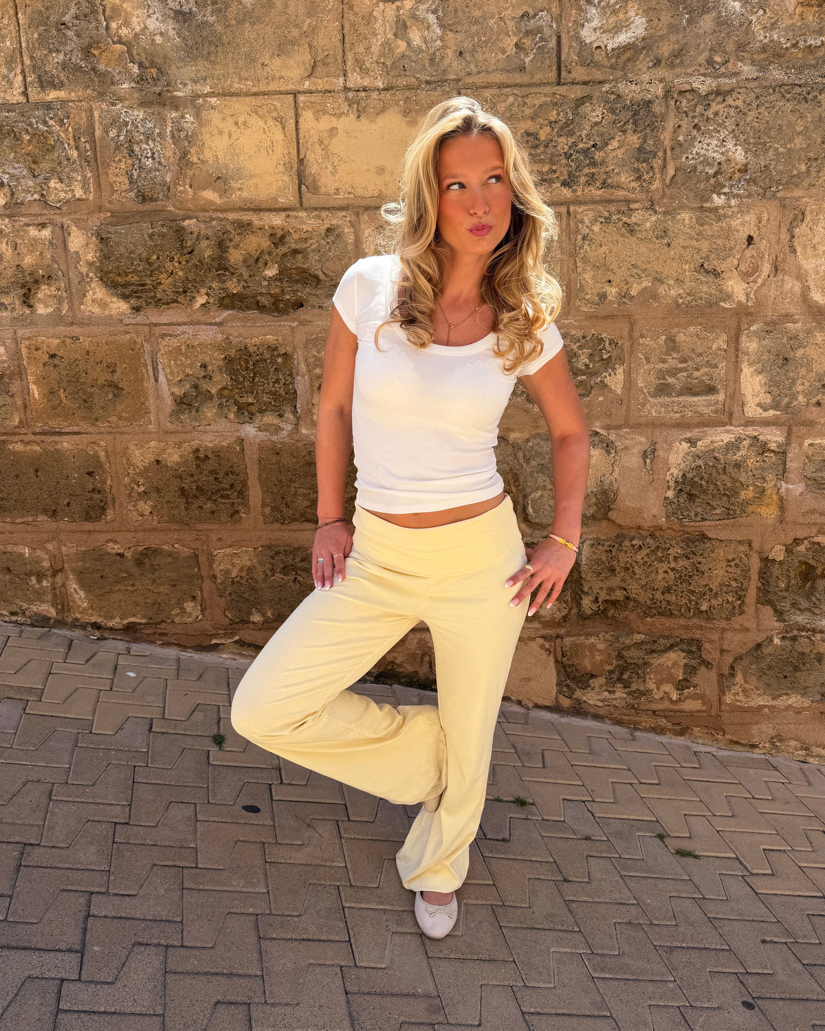 SASHA PANT - BUTTER YELLOW