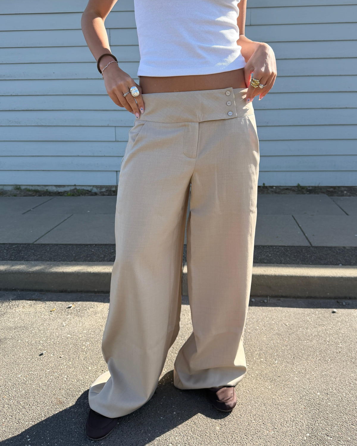 SOPHIE SUIT PANT - SAND