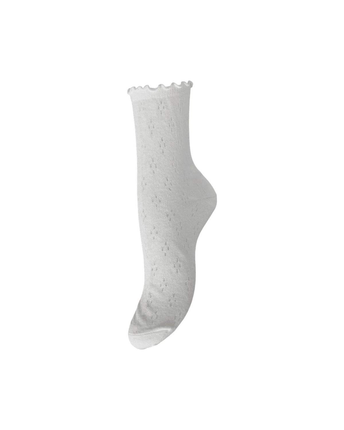 THERESE POINTELLE SOCKS - BRIGHT WHITE