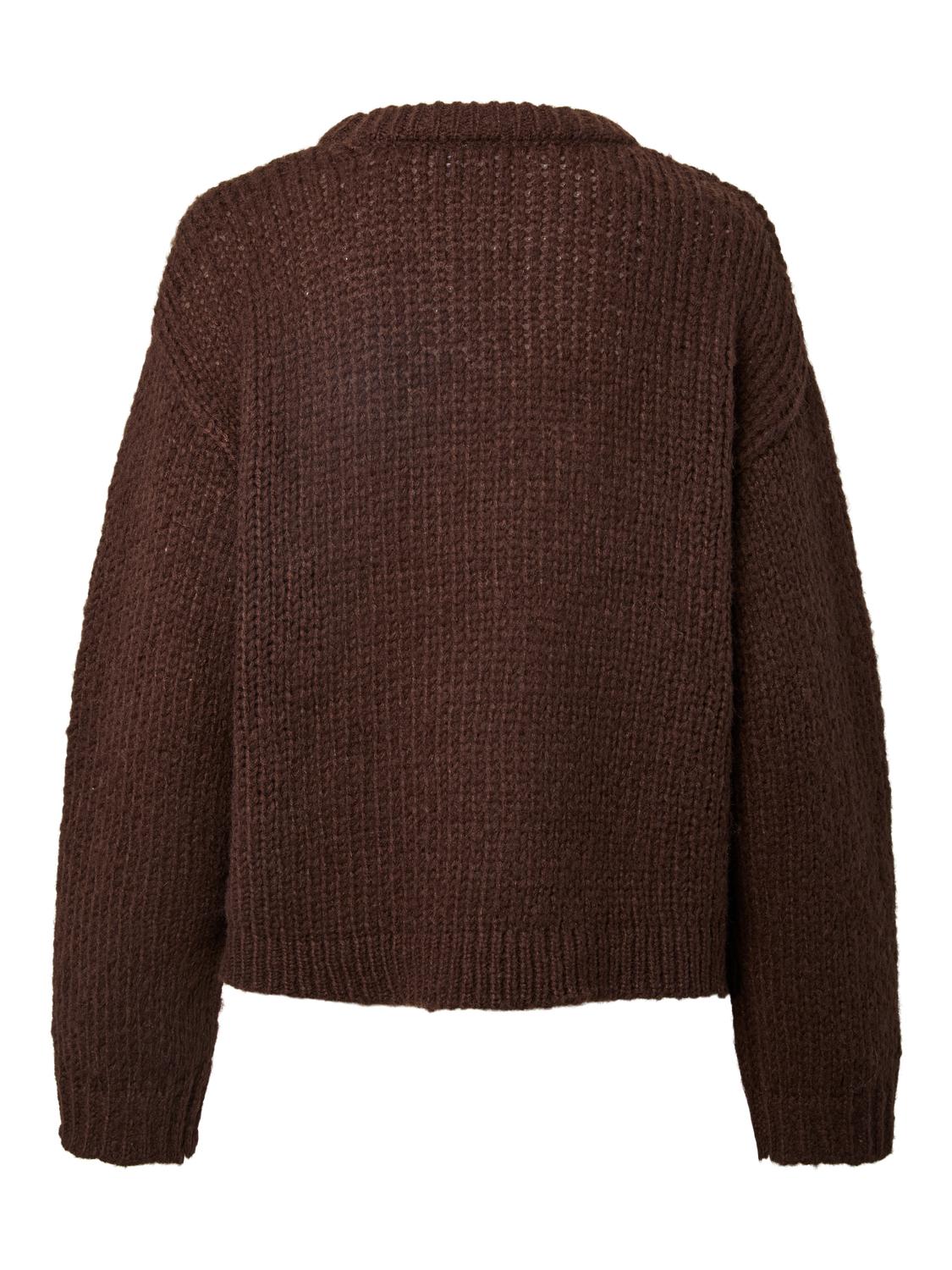 DORTHEA CHUNKY KNIT - HOT FUDGE MELANGE - Dinvintageshop